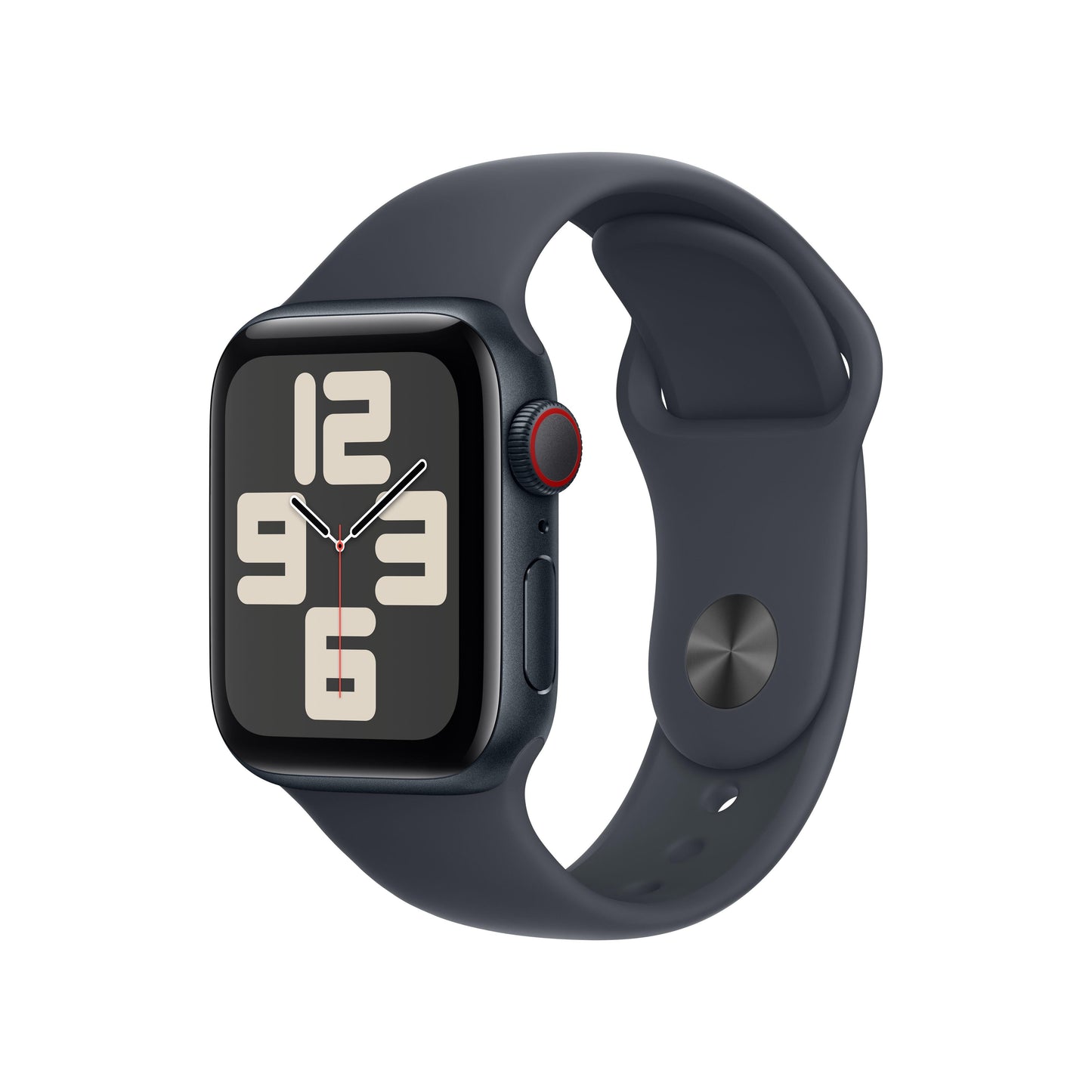 2024 Apple Watch SE GPS + Cellular 40mm Midnight Aluminium Case with Midnight Sport Band - M/L