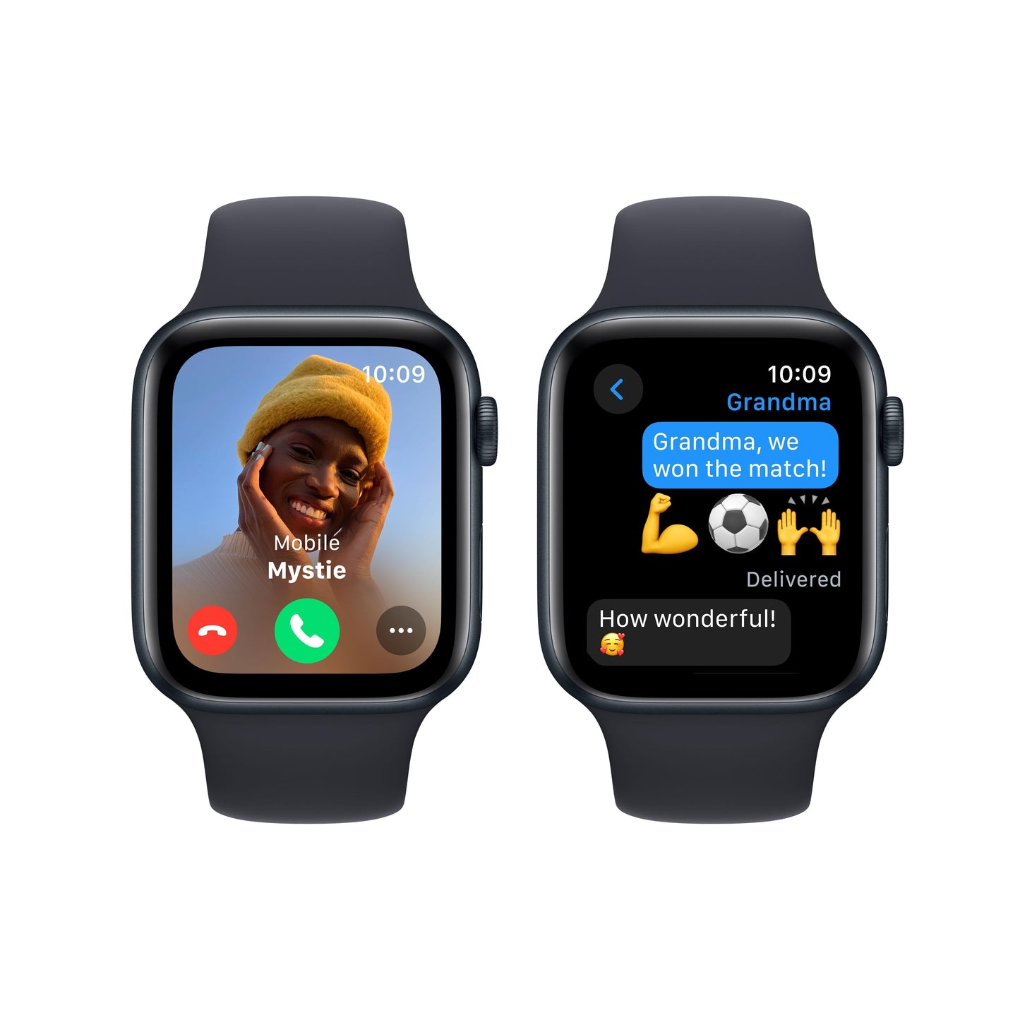 2023 Apple Watch SE GPS 44mm Midnight Aluminium Case with Midnight Sport Band - S/M