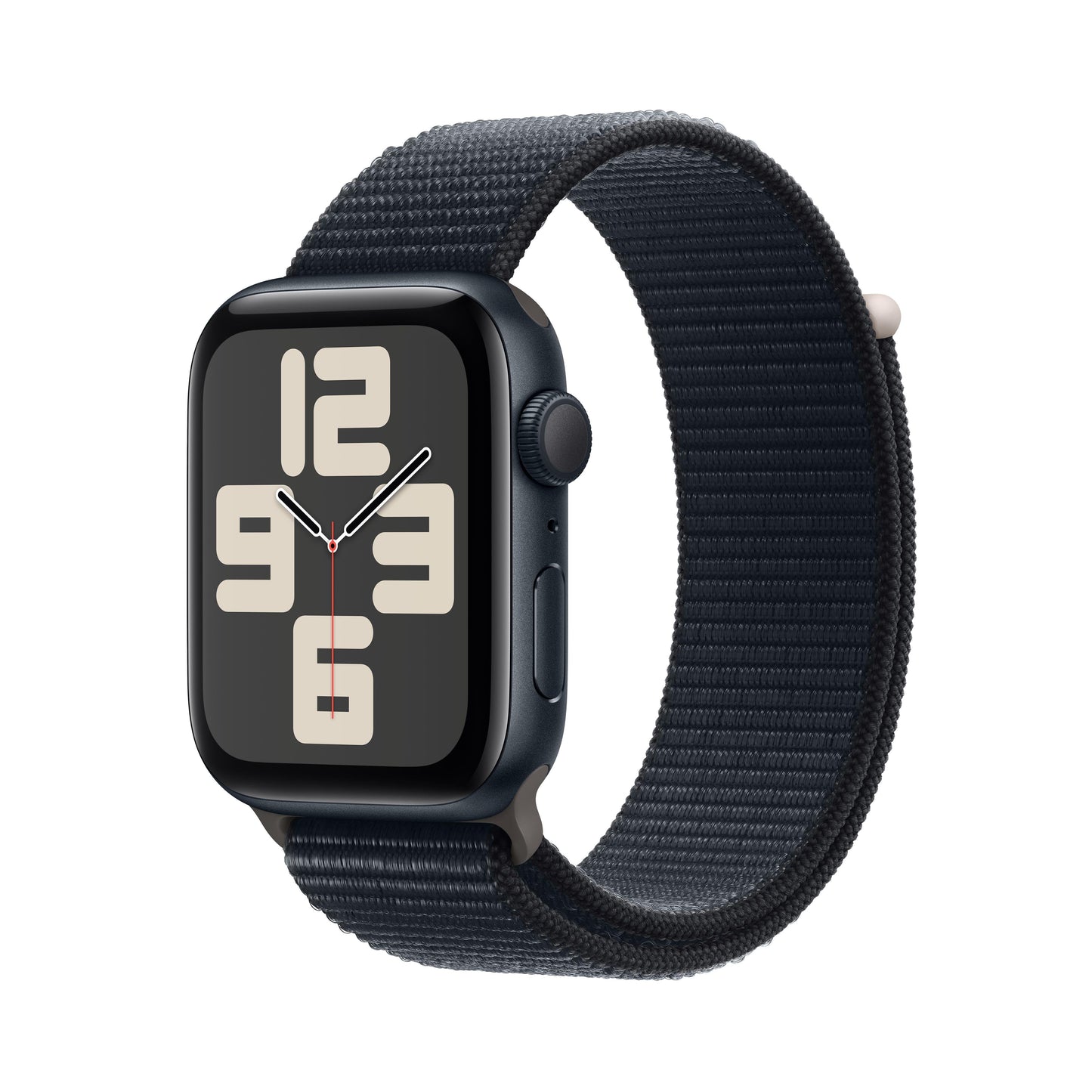 2023 Apple Watch SE GPS 44mm Midnight Aluminium Case with Midnight Sport Loop