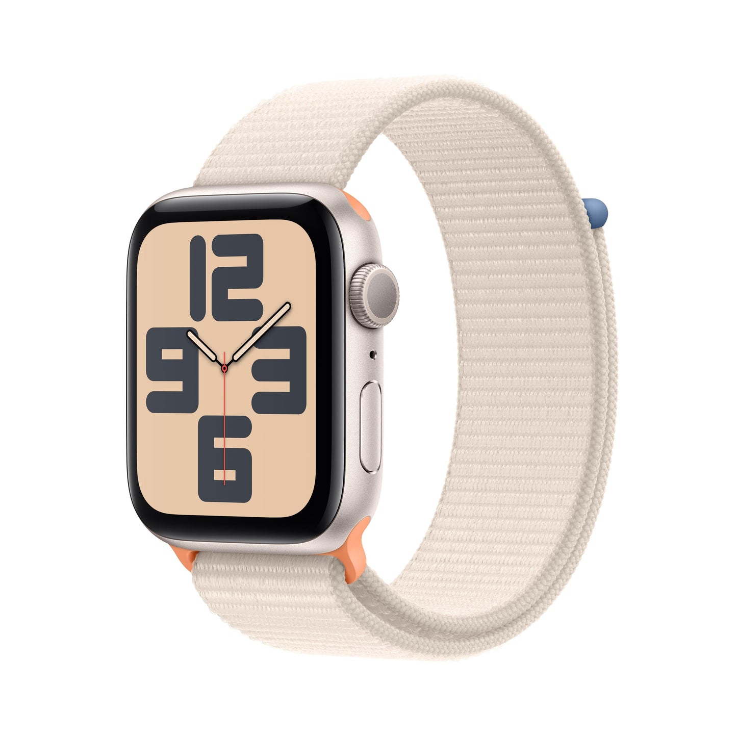 2023 Apple Watch SE GPS 44mm Starlight Aluminium Case with Starlight Sport Loop