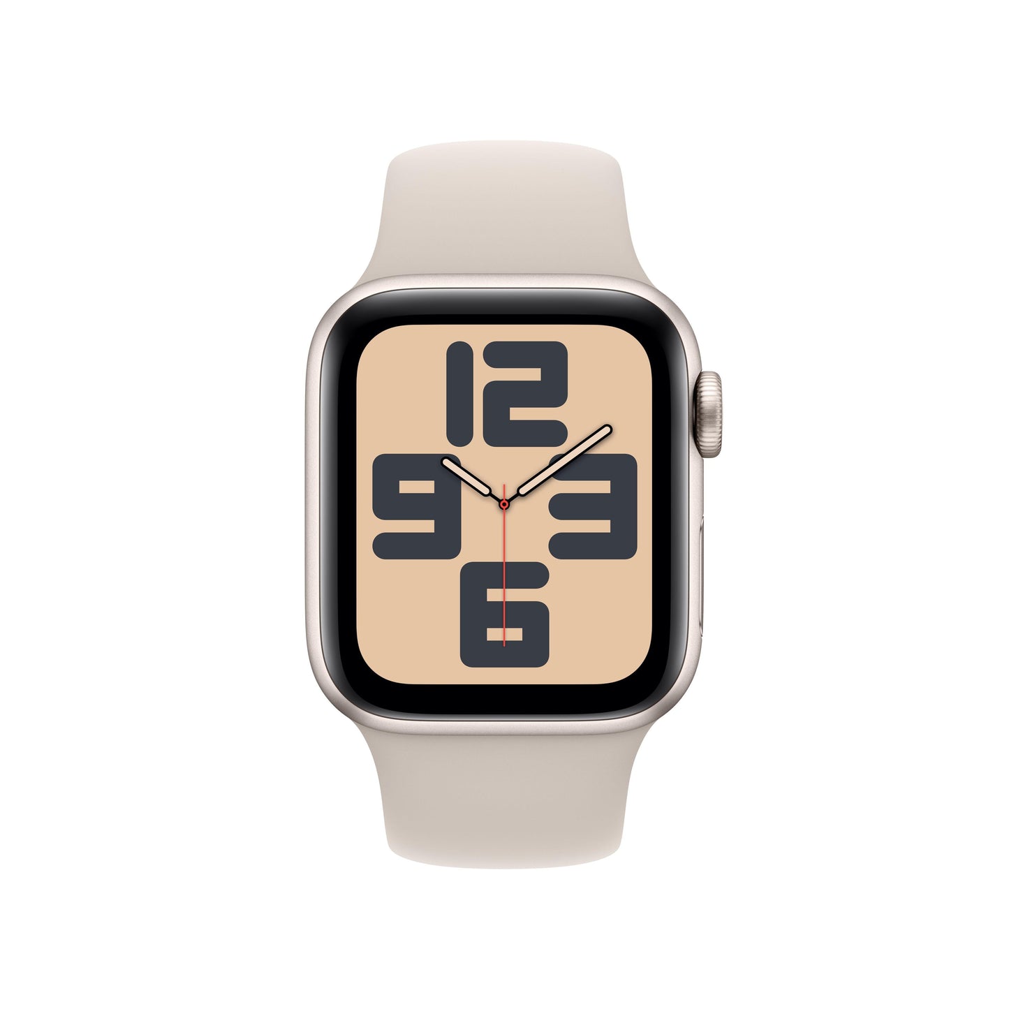 2023 Apple Watch SE GPS + Cellular 40mm Starlight Aluminium Case with Starlight Sport Band - S/M