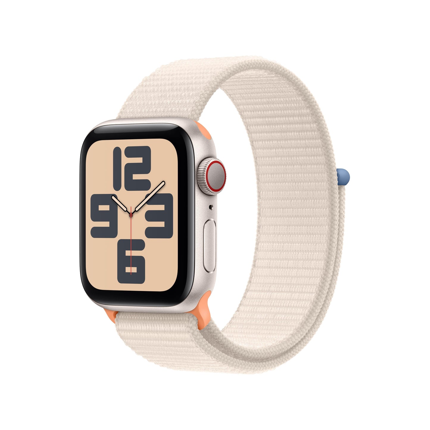 2023 Apple Watch SE GPS + Cellular 40mm Starlight Aluminium Case with Starlight Sport Loop