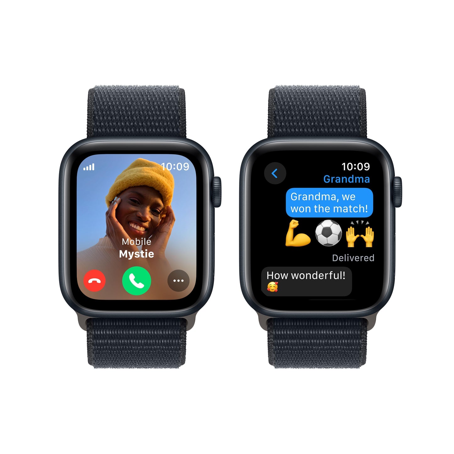 2023 Apple Watch SE GPS + Cellular 44mm Midnight Aluminium Case with Midnight Sport Loop