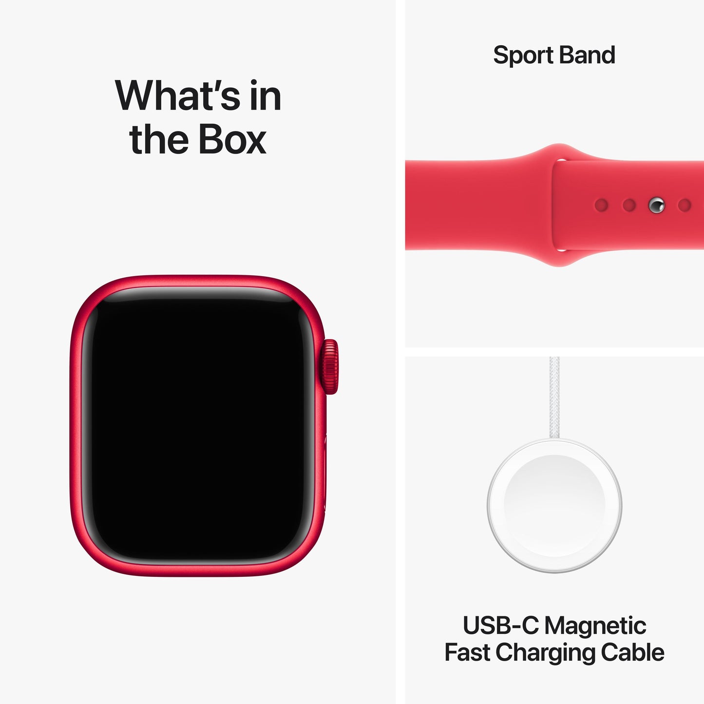 Apple Watch Series 9 GPS + Cellular 41mm (PRODUCT)RED Aluminium Case with (PRODUCT)RED Sport Band - M/L