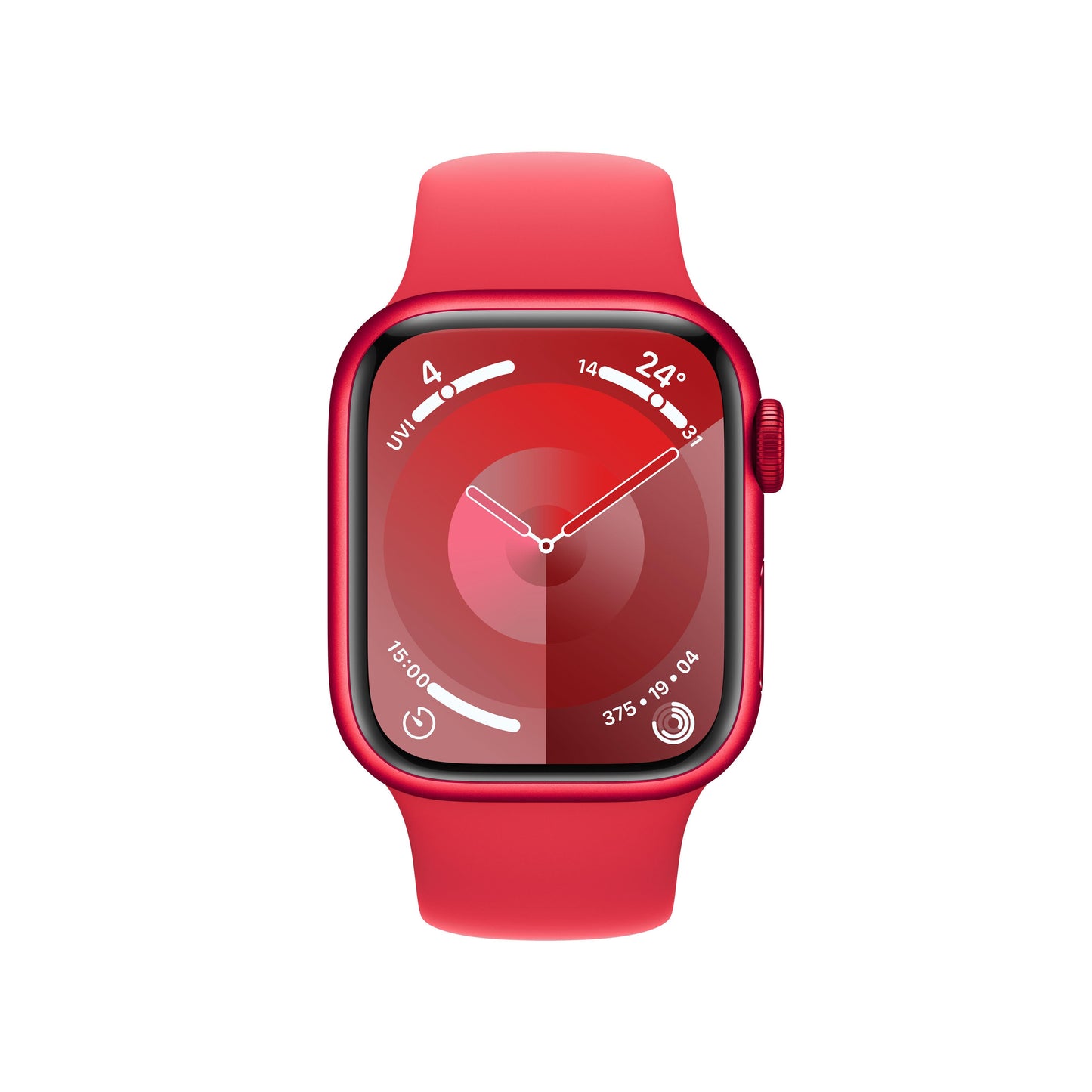Apple Watch Series 9 GPS + Cellular 41mm (PRODUCT)RED Aluminium Case with (PRODUCT)RED Sport Band - M/L
