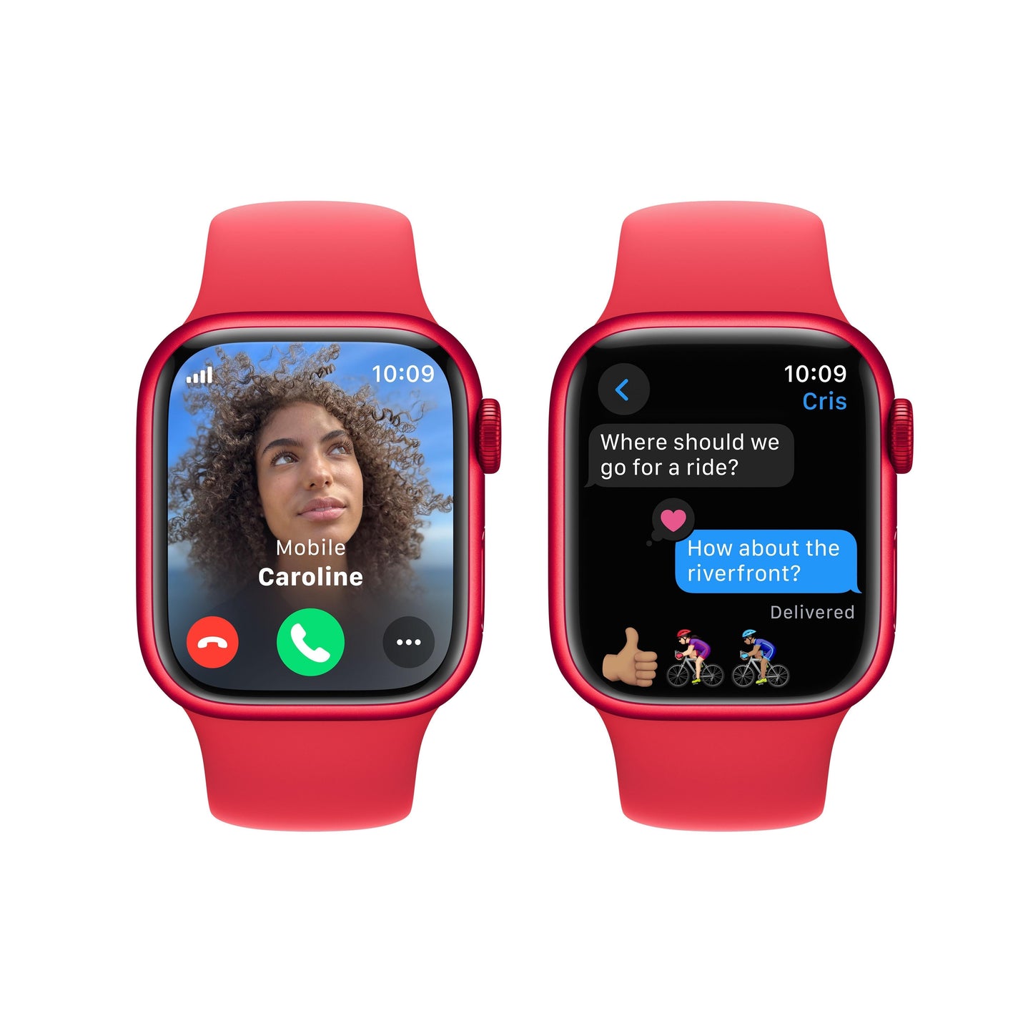 Apple Watch Series 9 GPS + Cellular 41mm (PRODUCT)RED Aluminium Case with (PRODUCT)RED Sport Band - M/L