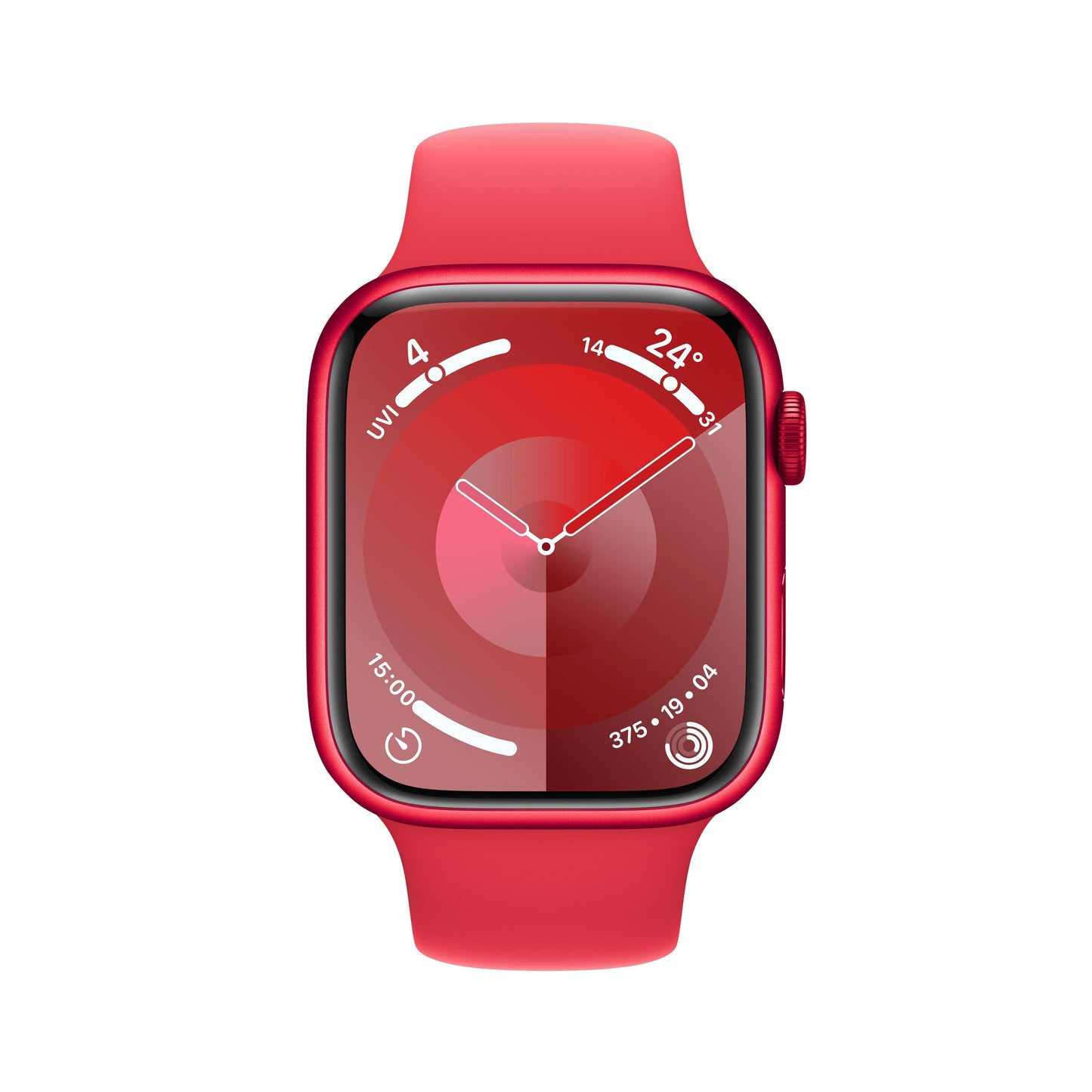 Apple Watch Series 9 GPS + Cellular 45mm (PRODUCT)RED Aluminium Case with (PRODUCT)RED Sport Band - M/L