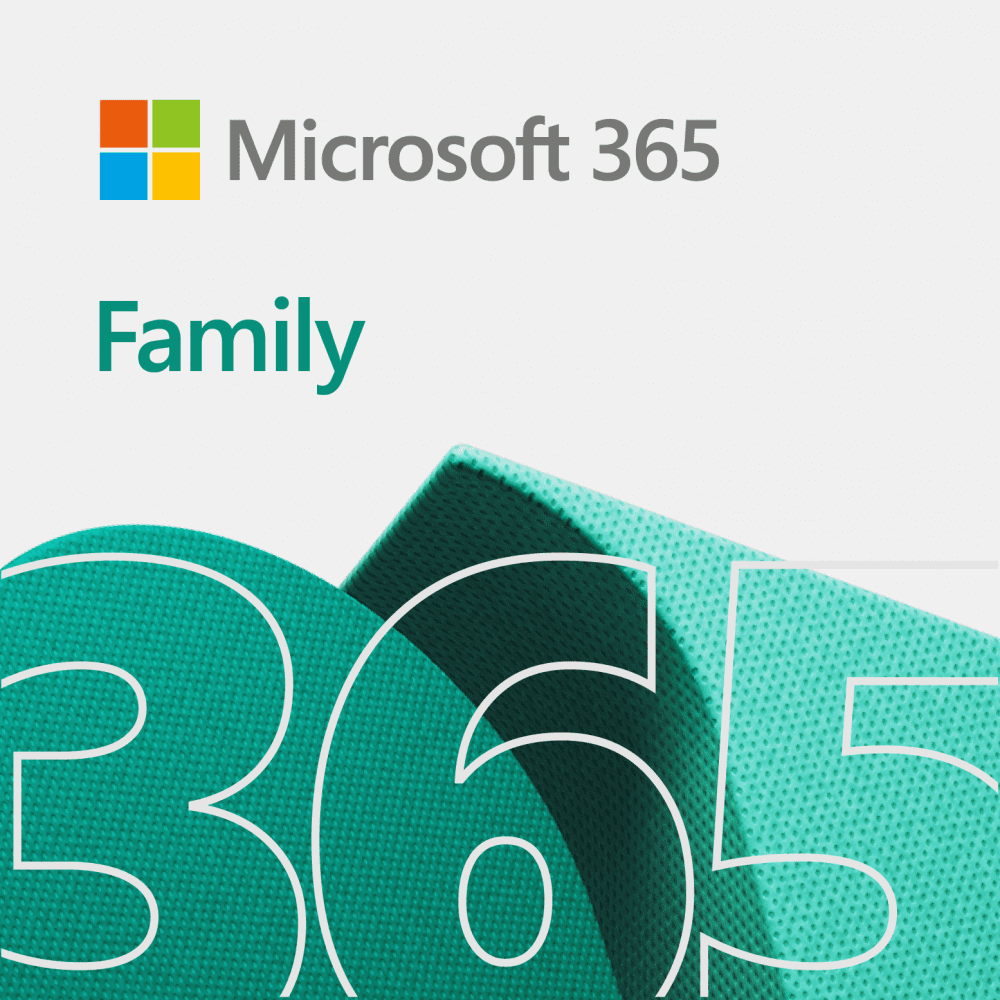 Microsoft 365 Family (One-Year Subscription; Up to 6 people)