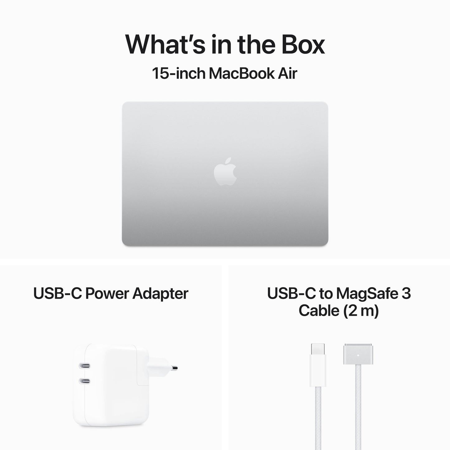 15-inch MacBook Air: Apple M3 chip with 8‑core CPU and 10‑core GPU, 512GB SSD 24GB - Silver