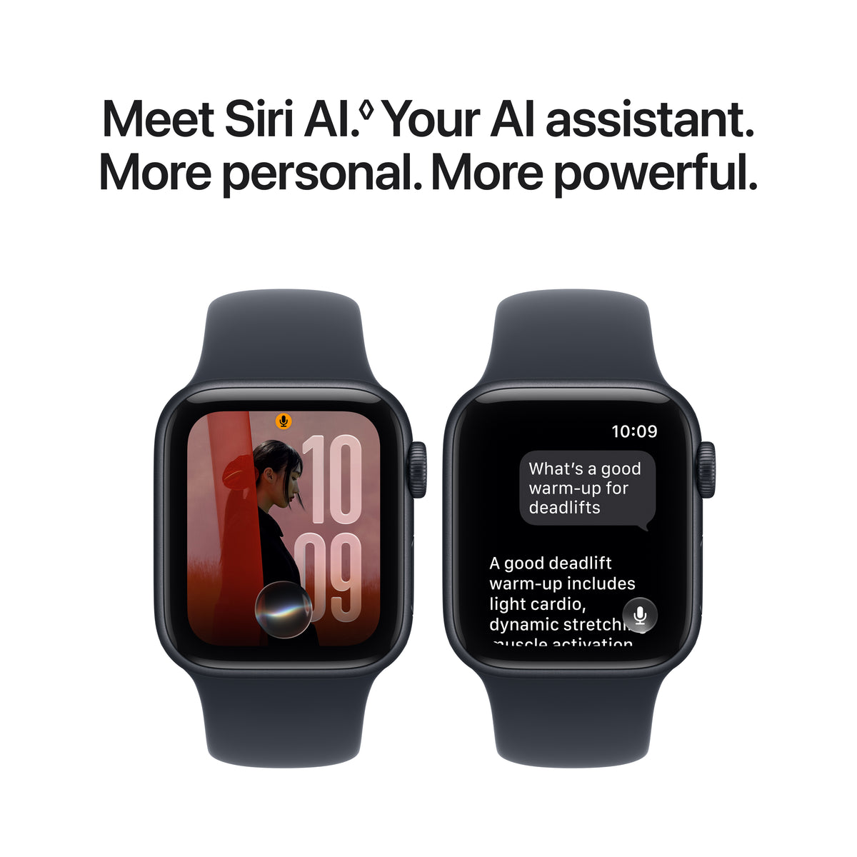 Apple Watch SE 3 GPS 40mm Midnight Aluminium Case with Navy Blue Sport Band - M/L