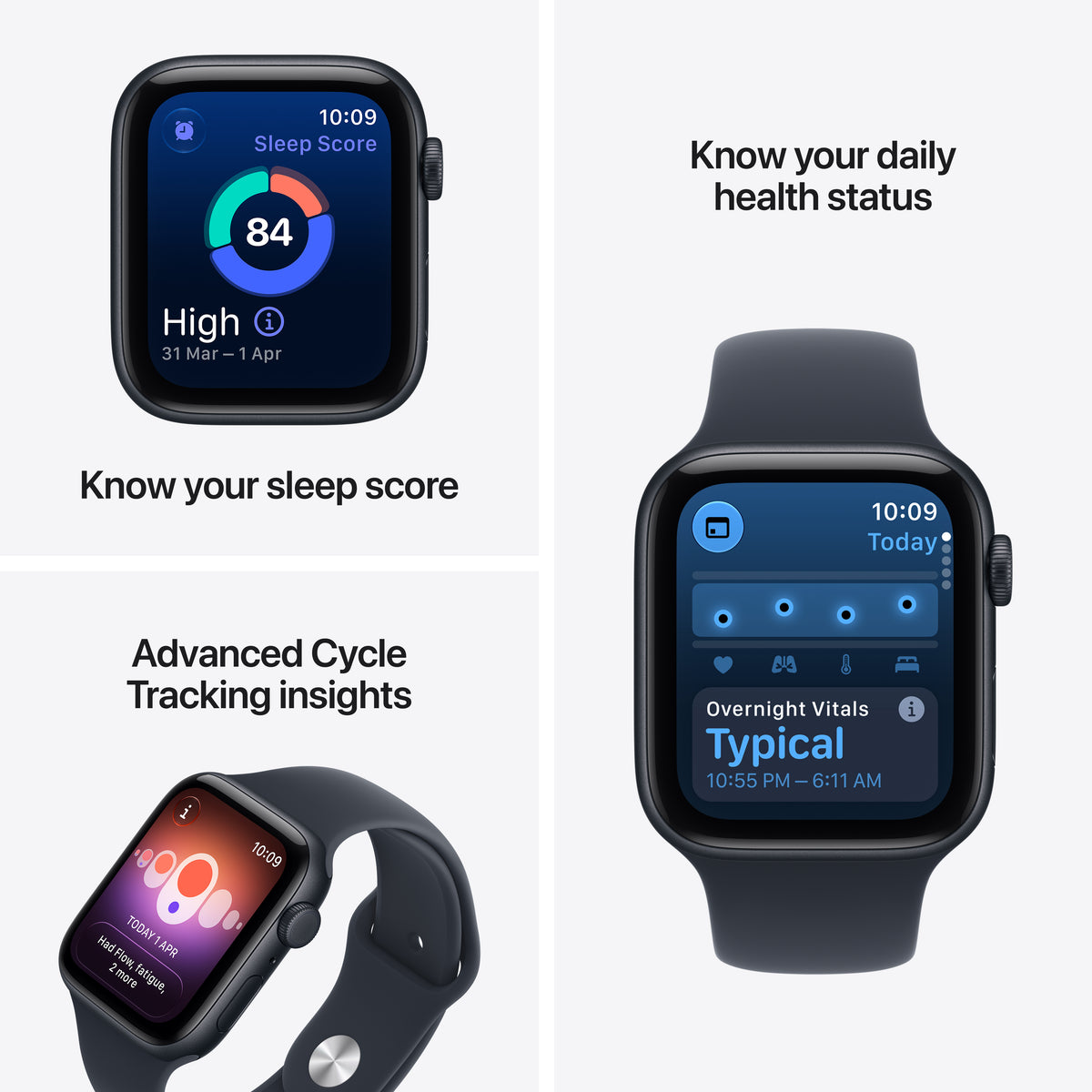 Apple Watch SE 3 GPS + Cellular 40mm Starlight Aluminium Case with Sand Sport Band - M/L