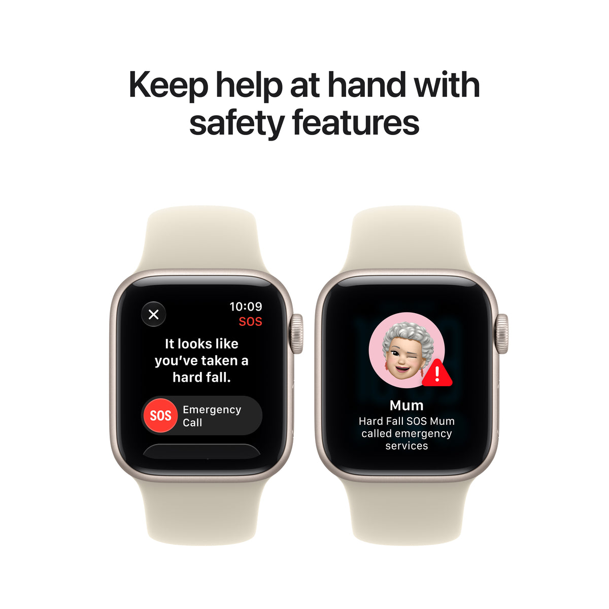 Apple Watch SE 3 GPS + Cellular 40mm Starlight Aluminium Case with Sand Sport Band - S/M