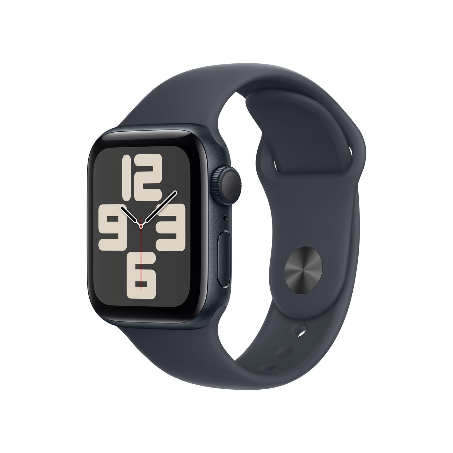 2024 Apple Watch SE GPS 40mm Midnight Aluminium Case with Midnight Sport Band - M/L