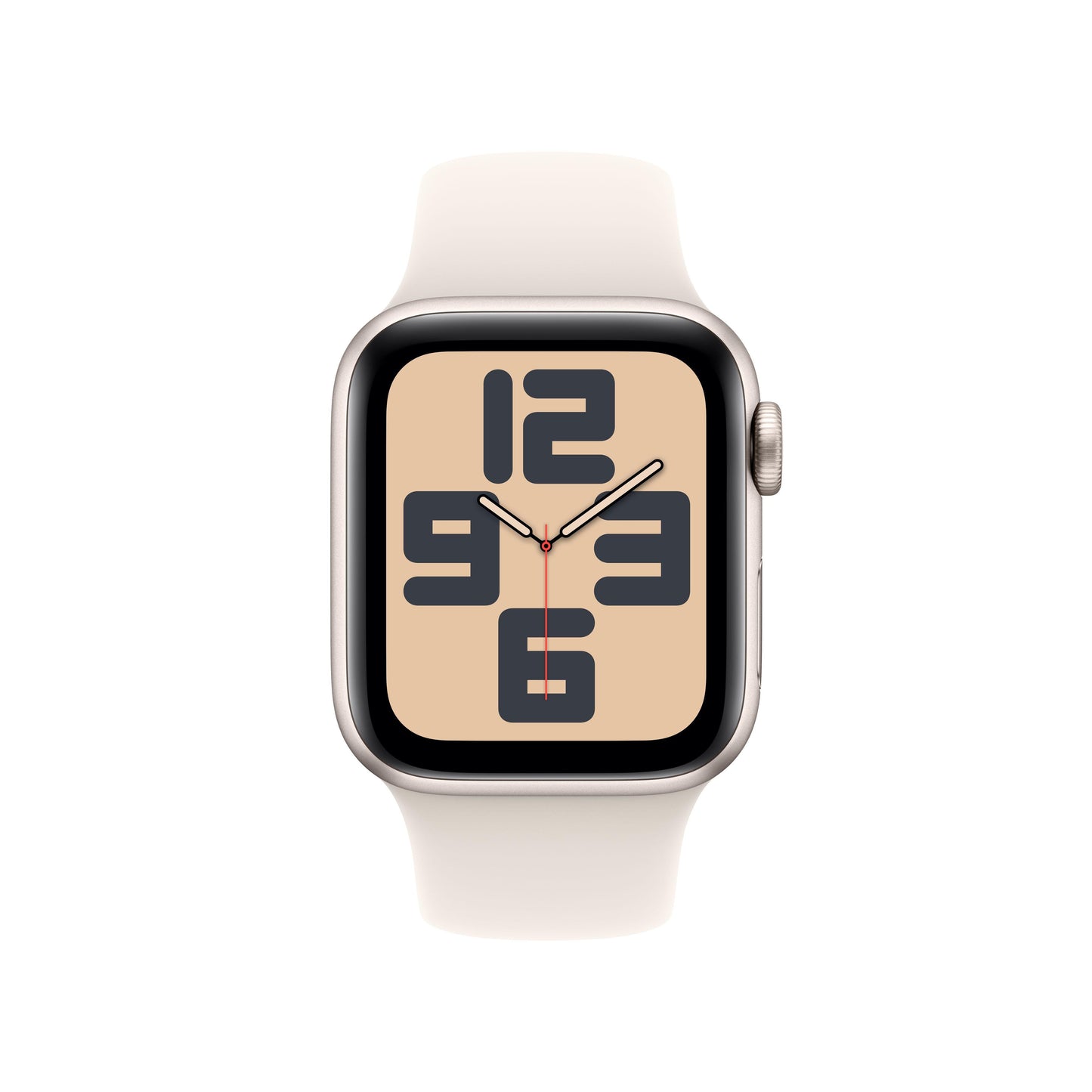 2024 Apple Watch SE GPS 40mm Starlight Aluminium Case with Starlight Sport Band - S/M