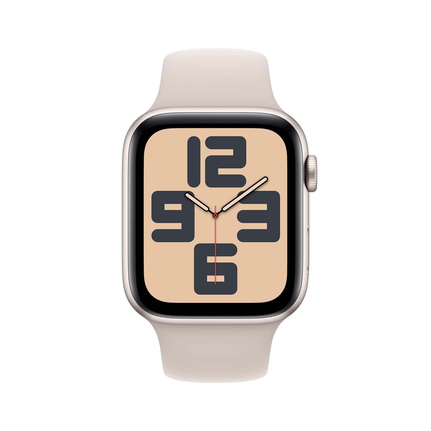 2023 Apple Watch SE GPS 44mm Starlight Aluminium Case with Starlight Sport Band - M/L