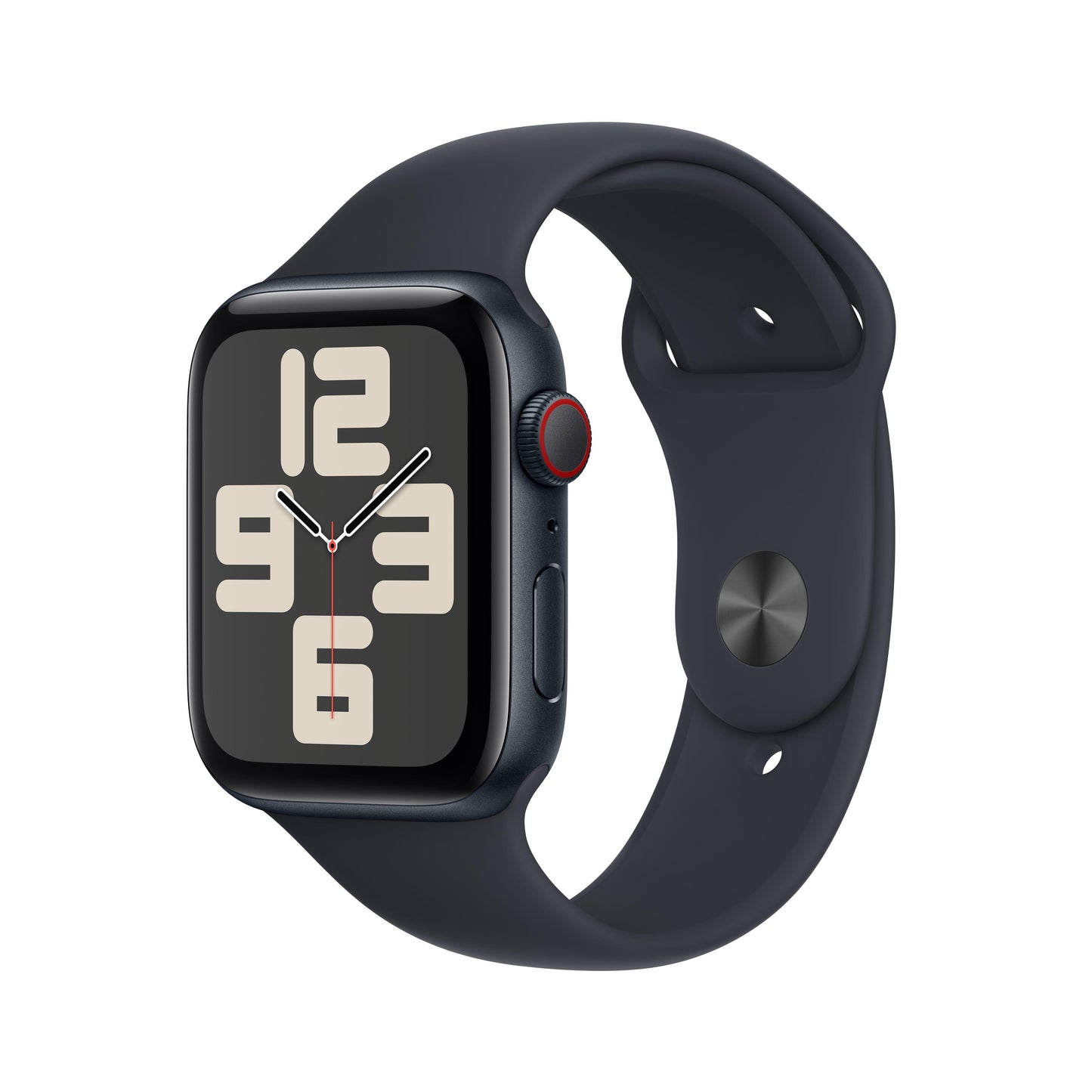 2023 Apple Watch SE GPS + Cellular 44mm Midnight Aluminium Case with Midnight Sport Band - M/L