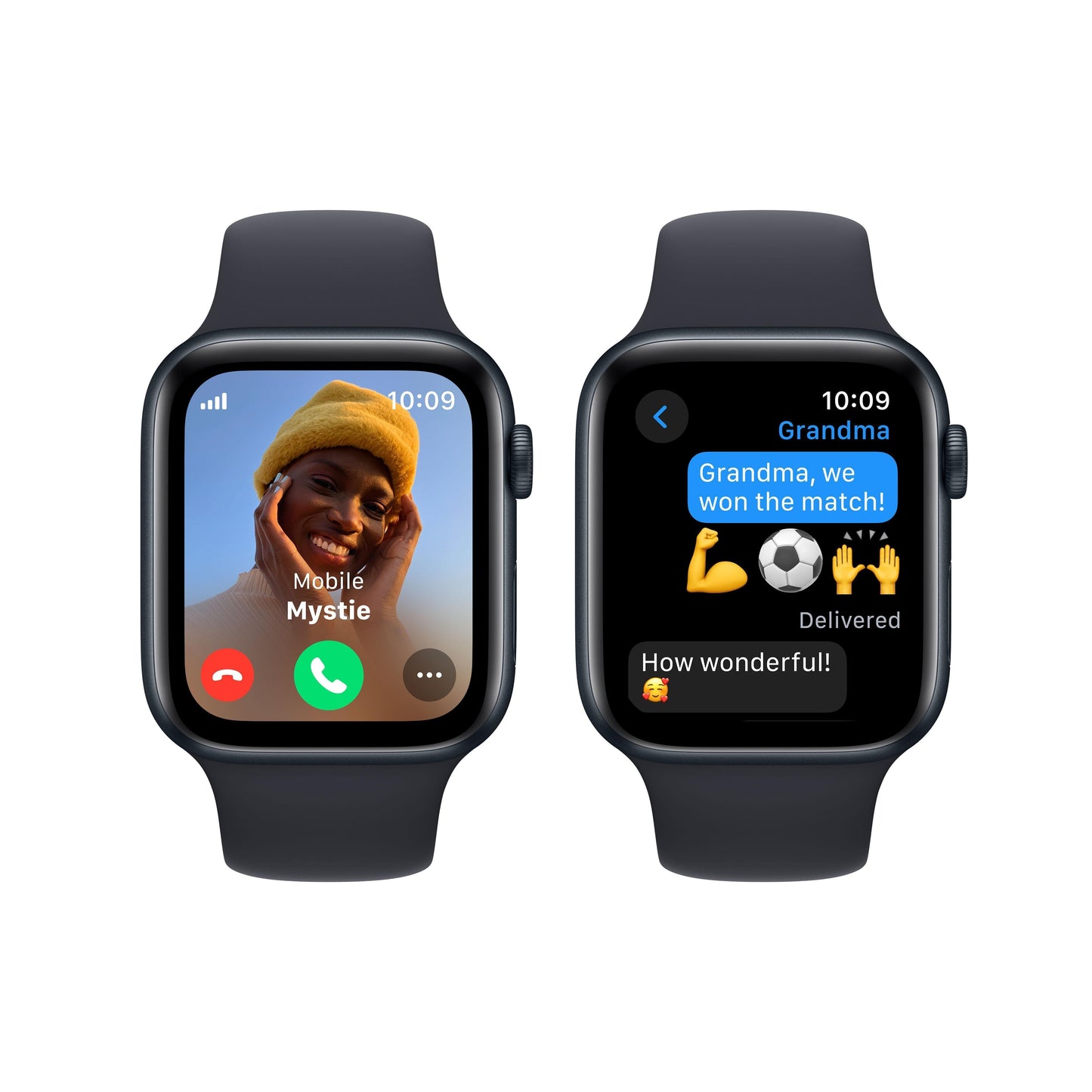 2023 Apple Watch SE GPS + Cellular 44mm Midnight Aluminium Case with Midnight Sport Band - M/L