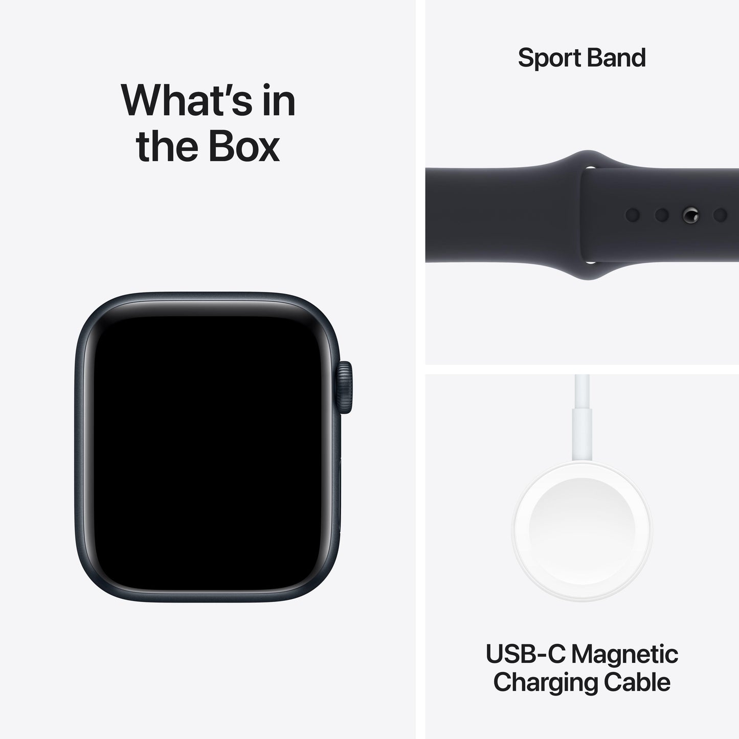 2023 Apple Watch SE GPS + Cellular 44mm Midnight Aluminium Case with Midnight Sport Band - M/L