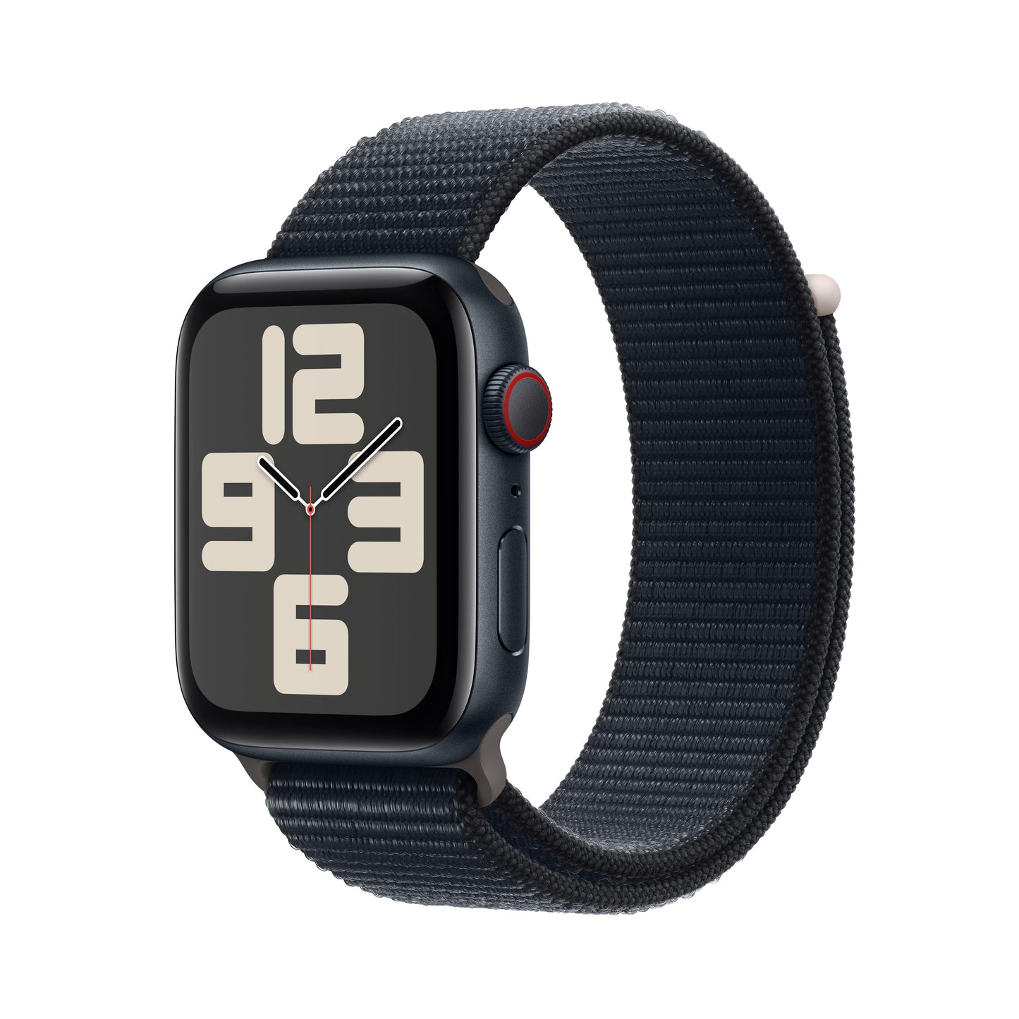 2023 Apple Watch SE GPS + Cellular 44mm Midnight Aluminium Case with Midnight Sport Loop