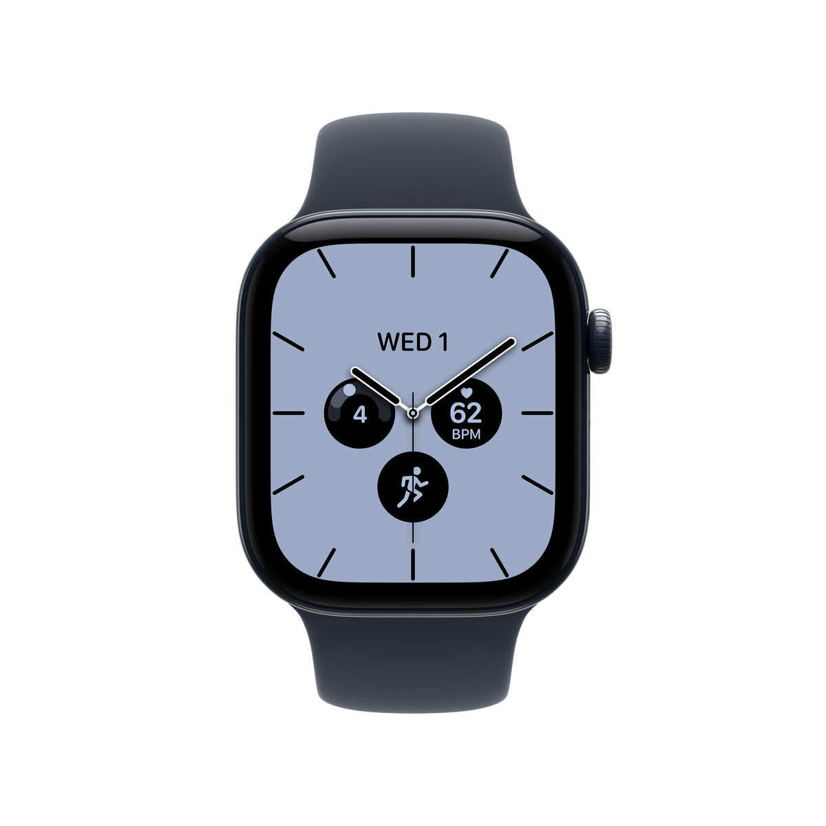Apple Watch Series 12 GPS + Cellular 42mm Night Blue Ceramic Case with Navy Blue Sport Band - S/M