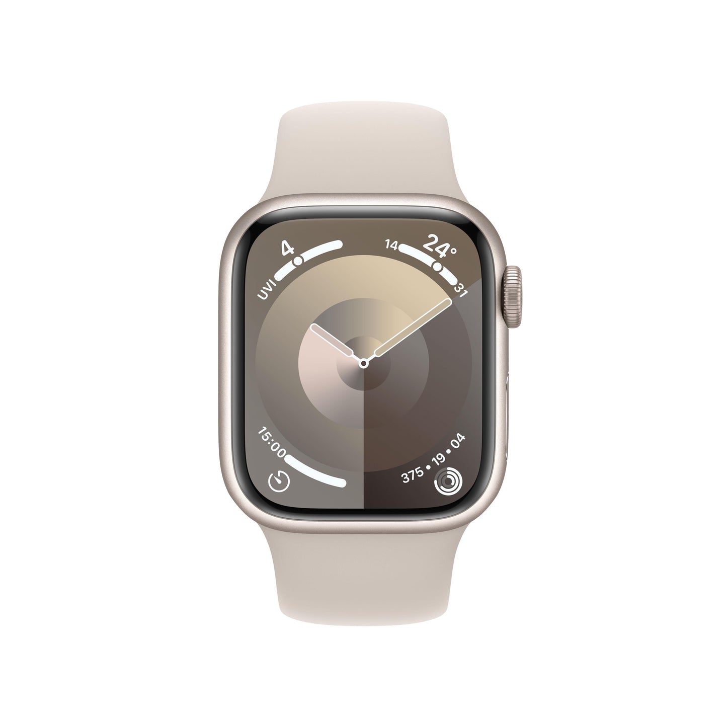 Apple Watch Series 9 GPS + Cellular 41mm Starlight Aluminium Case with Starlight Sport Band - S/M