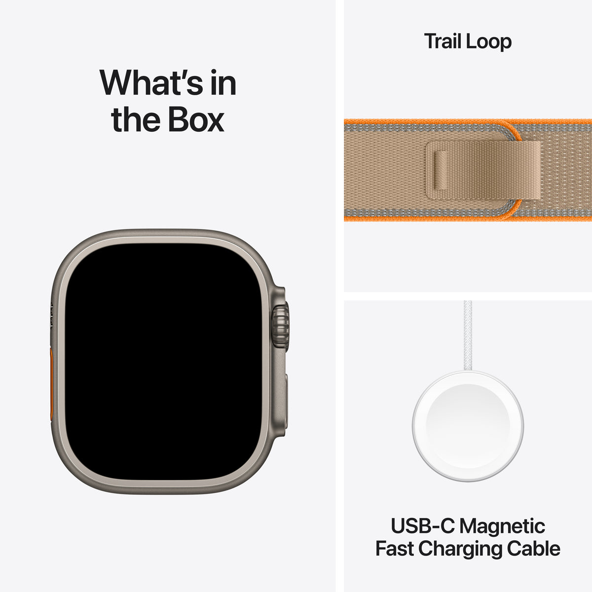 Apple Watch Ultra 4 GPS + Cellular 49mm Natural Titanium Case with Sand Trail Loop - M/L