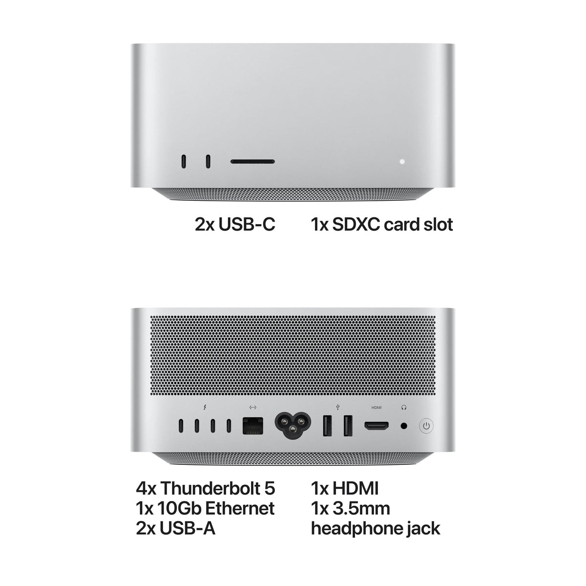Mac Studio: Apple M5 Max chip with 18‑core CPU, 32‑core GPU, 36GB, 512GB