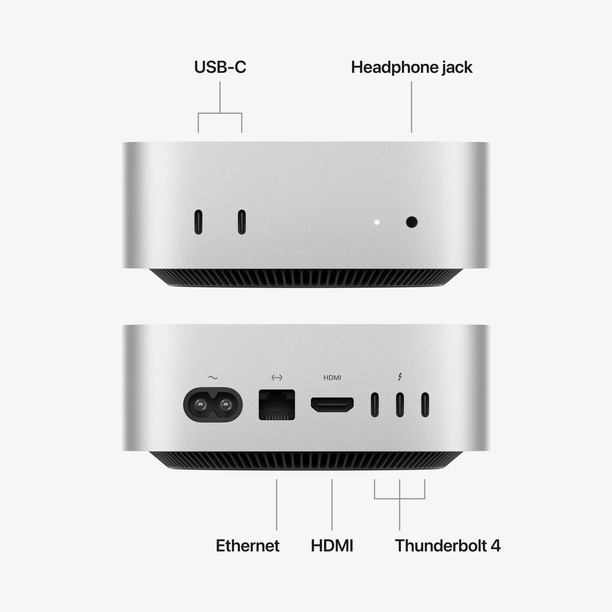 Mac mini: Apple M6 chip with 12‑core CPU and 12‑core GPU, 24GB, 512GB SSD
