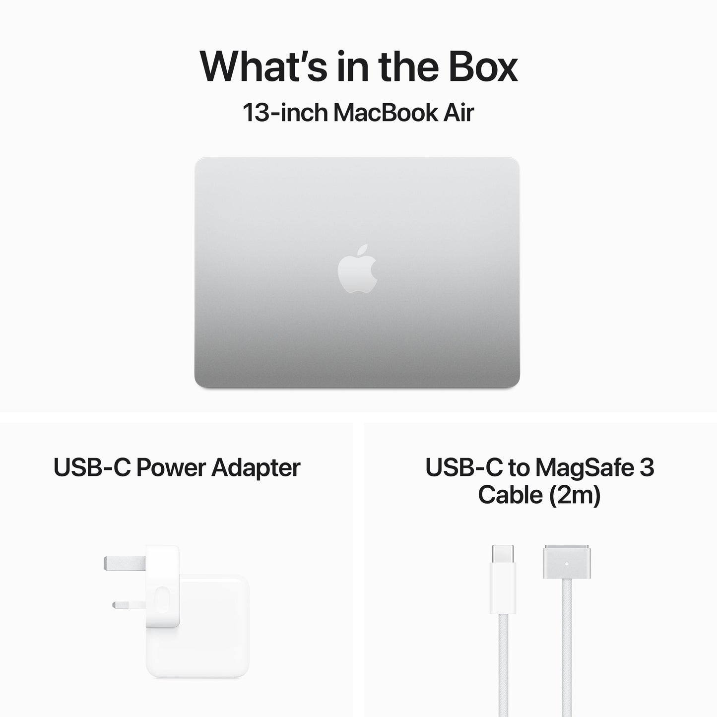 13-inch MacBook Air: Apple M3 chip with 8‑core CPU and 10‑core GPU, 512GB SSD - Silver