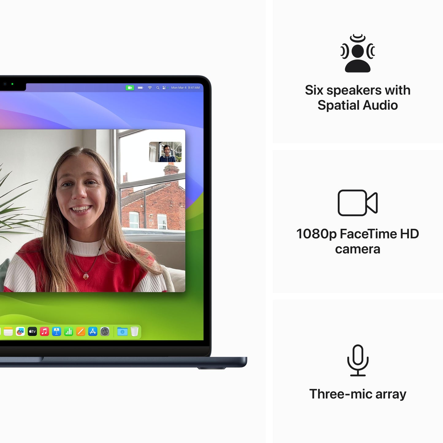 15-inch MacBook Air: Apple M3 chip with 8‑core CPU and 10‑core GPU, 512GB SSD 24GB - Midnight