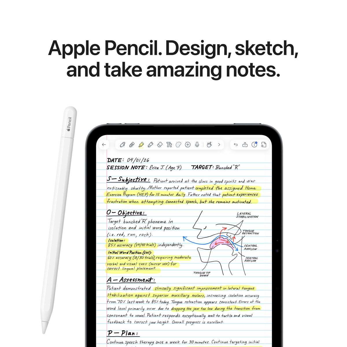 iPad mini Wi-Fi 512GB with nano-texture glass - Midnight (A20 Pro)